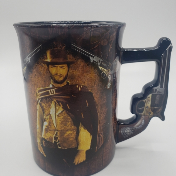 Vtg Clint Eastwood Good Bad And Ugly Mug Gun Shaped Handle Radio Days 2018 - Picture 2 of 5